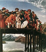 Албрехт Алтдорфер Мученичка смрт Светог Флоријана, 76 x 67 cm.