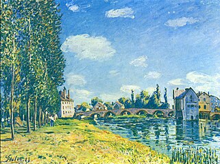 Alfred Sisley: Pont de Moret l'été (1888)