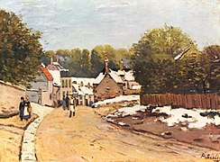 Louveciennes'de İlk Kar, Alfred Sisley, 1870.