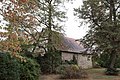 Half-timbered barn with extension