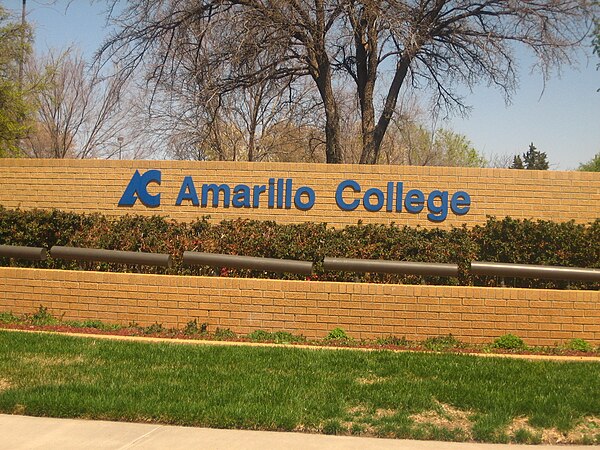 Image: Amarillo College sign