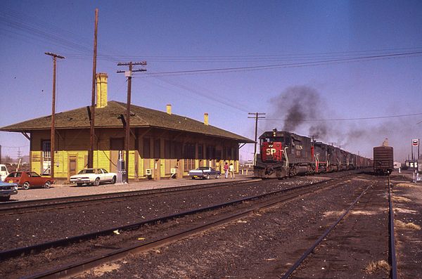 The old Deming train depot in 1983