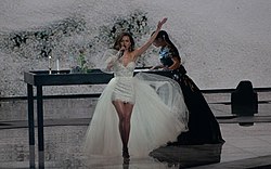 Anna Odobescu at the 2019 Eurovision Song Contest Semi-final 2 dress rehearsal (02).jpg