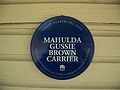 Great Floridians plaque for Mahulda Gussie Brown Carrier