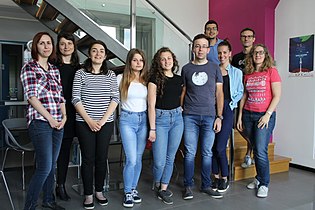 Group photo of the participants at the Architecture editathon in May 2017