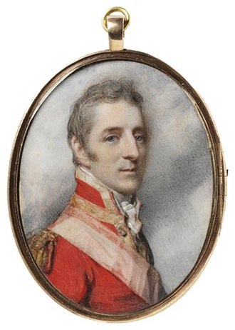 The future Duke of Wellington in 1808, by Richard Cosway.