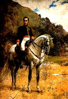 Retrato ecuestre de Bolívar, 1888.