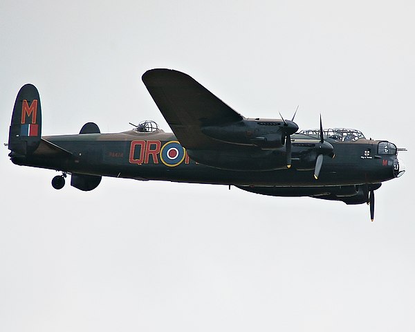 Avro Lancaster, a type flown by Beetham during the Second World War