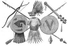 Aztec warrior dress and weapons Aztec costumes and arms page 99.png