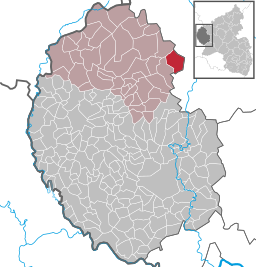 Läget för Büdesheim i Eifelkreis Bitburg-Prüm