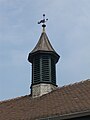 Deutsch: Bahnhof Buchenau Lahn - Detail Turmhelm mit Wetterfahne