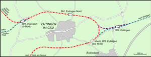 Verbindungskurve: Kurzes Streckenstück, das zwei Eisenbahnstrecken verbindet