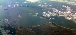 Veduta aerea della Baia di Quiberon