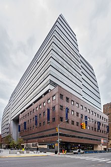 The Newman Vertical Campus is home to the Zicklin School of Business and Weissman School of Arts and Sciences. Baruch College - Newman Vertical Campus (51709671813).jpg