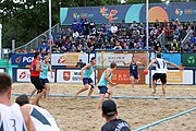 Deutsch: Beachhandball Europameisterschaften 2019 (Beach handball Euro); Tag 6: 7. Juli 2019 – Männerfinale, Dänemark-Norwegen 2:0 (25:18, 19:16) English: Beach handball Euro; Day 6: 7 July 2019 – Men's Final – Denmark-Norway 2:0 (25:18, 19:16)