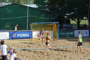 Deutsch: Beachhandball Europameisterschaften 2019 (Beach handball Euro); Tag 4: 5. Juli 2019 – Frauen, Viertelfinale, Niederlande-Griechenland 2:1 (25:12, 18:24, 7:6) English: Beach handball Euro; Day 4: 5 July 2019 – Quarter Final Women – Netherlands-Greece 2:1 (25:12, 18:24, 7:6)