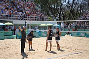 Deutsch: Beachvolleyball bei den Olympischen Jugendspielen 2018; Tag 11, 17. Oktober 2018; Jungen, Spiel um Platz 3 – Argentinien-Ungarn 2:0 (21–15/21–15) English: Beach volleyball at the 2018 Summer Youth Olympics at 17 October 2018 – Bronze Medal Match – Argentina-Hungary 2:0 (21–15/21–15)