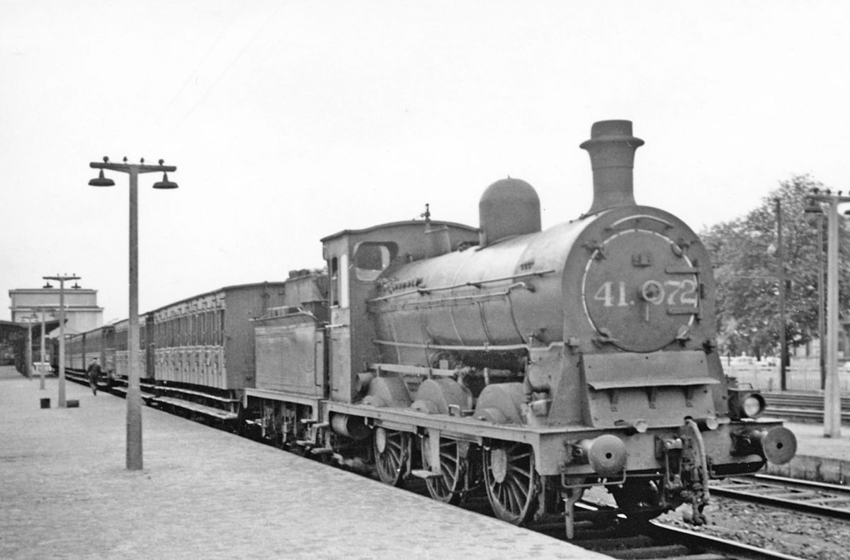 Тип 32. Тепловоз 41-45. 1869 SNCB. Belgian Railways 1835. Belgian Railways in 19 Century.