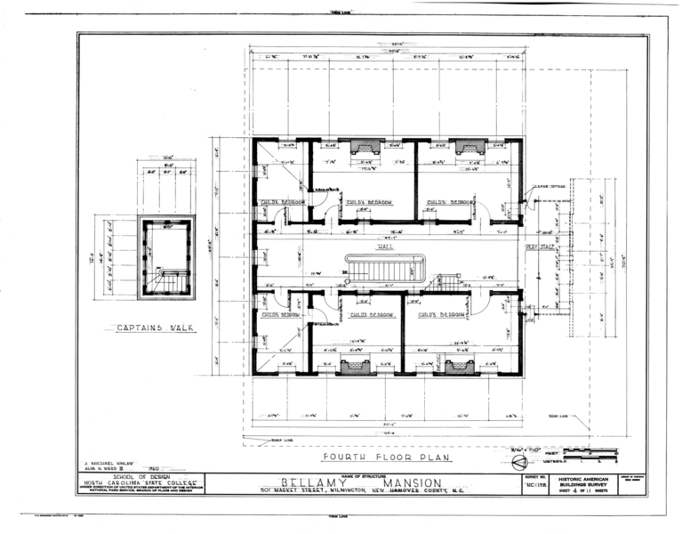 File:Bellamy Mansion, 503 Market Street, Wilmington, New Hanover County, NC HABS NC,65-WILM,3- (sheet 4 of 11).png