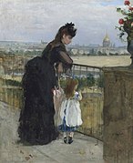 24 Femme et enfant au balcon