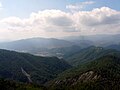 Panorama dalla chiesa di San Giovanni Decollato, Beverone, Rocchetta di Vara, Liguria, Italia