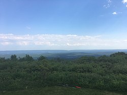 The view from Big Pocono State Park at Camelback Mountain Resort, June 2017