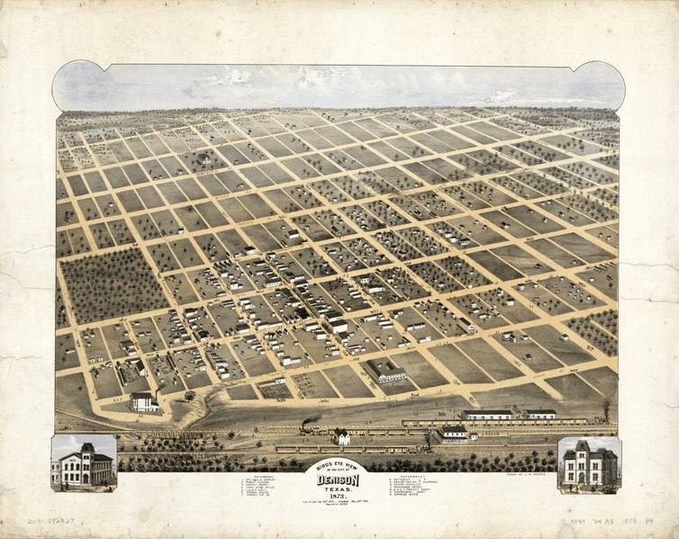 File:Bird's eye view of the city of Denison, Texas, 1873 LOC 2013592367.tif