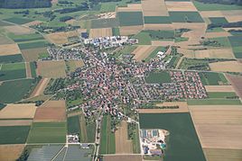 Aerial photo of Asch (July 2014)