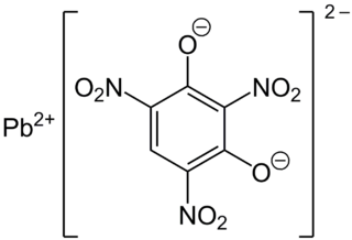 <span class="mw-page-title-main">Lead styphnate</span> Chemical compound