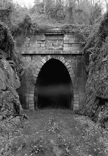 The original Blue Ridge Tunnel built by the Blue Ridge Railroad and used by the C&O until its replacement during World War II