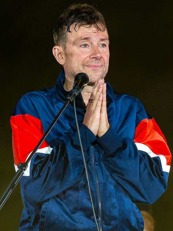 Albarn at Wembley Stadium in 2023