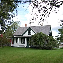 Bonar Law's home in New Brunswick where he lived until the age of twelve. The house overlooks the Richibucto River