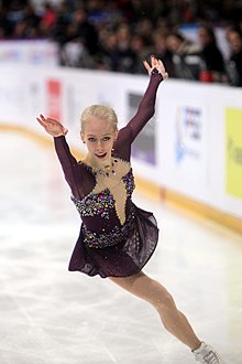 Tennell during her free skate at the 2018 Internationaux de France Bradie TENNELL-GPFrance 2018-Ladies FS-IMG 9395.jpeg