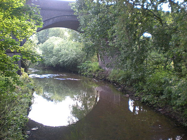 River Brent near Brentside High School, Hanwell.