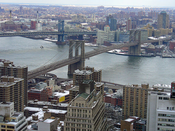 The Brooklyn Bridge in February 2007