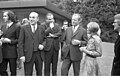 Michael Verhoeven, Artur Brauner, ?, Willy Brandt, Romy Schneider (1971)