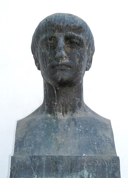 Modern bust of Lucan in Córdoba. There are no ancient likenesses.