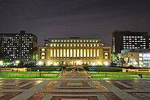 Columbia University was established by the Church of England. Butler Library - 1000px - AC.jpg