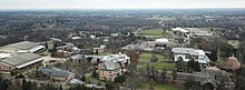 Calvin University, a Christian private university Calvin aerial.jpg
