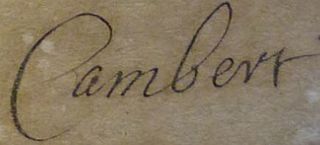 Signature de Robert Cambert
