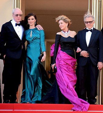 Michael Caine, Rachel Weisz, Fonda, and Harvey Keitel at the Youth premiere at the 2015 Cannes Film Festival