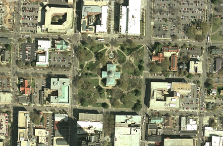 Capitol Raleigh satellite view