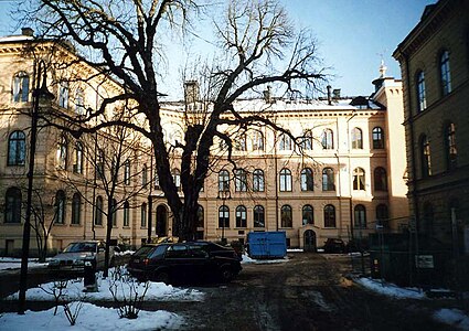 Originaj konstruaĵoj de Karolinska instituto en Kungsholmen, Stokholmo