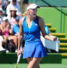 Wozniacki during the 2017 Indian Wells Open