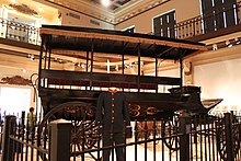 Carriage on exhibit. Carriage display in Missouri History Museum.jpg