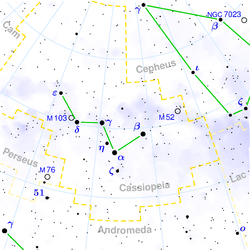 M52の位置