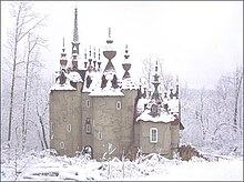 Castle Mont Rouge in the snow, Rougemont, North Carolina Castle-mont-rouge.jpg