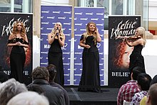 Celtic Woman performs at Macquarie Shopping Centre, Sydney.jpg