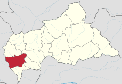 Prefektuurin sijainti Keski-Afrikan tasavallassa