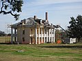 Plantation House bei Reparaturarbeiten nach Hurrikan Katrina